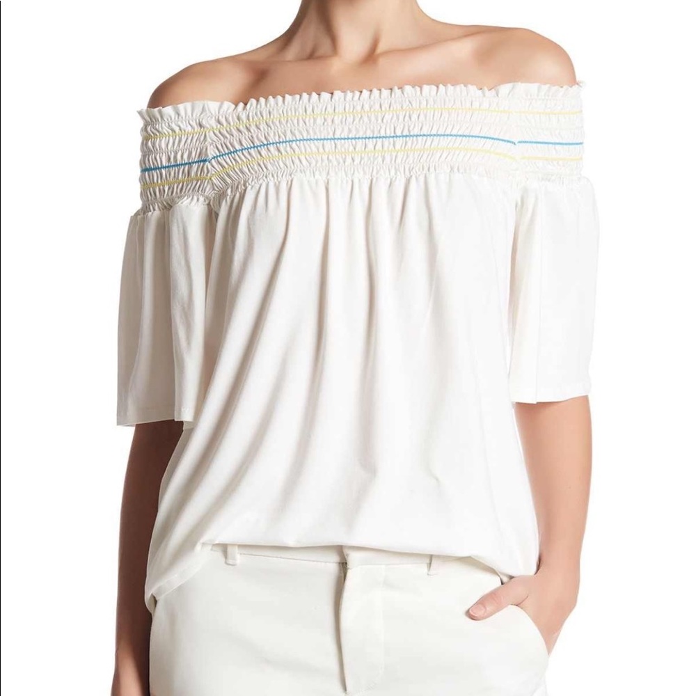 Vanity Room Knit off the shoulder top NEW